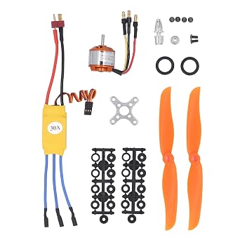 RC Motor ESC Propeller Kit Micro Servo Propeller Set 2212 6T 2200KV Brushless Motor 30A ESC Accessory Kit for F450 550 Quadcopter