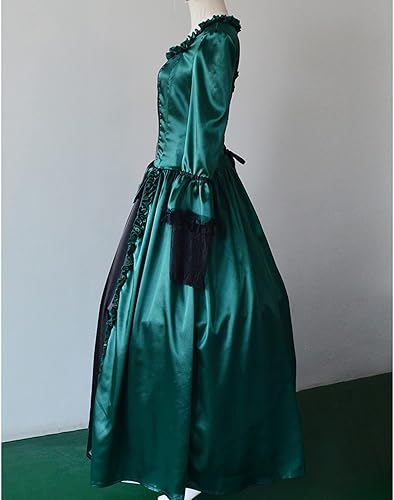 Miniatura 6 de Vestido gótico vestidos florales vestidos de cuello cuadrado vestidos impresos invierno bola mujeres retro otoño vestido de mujer