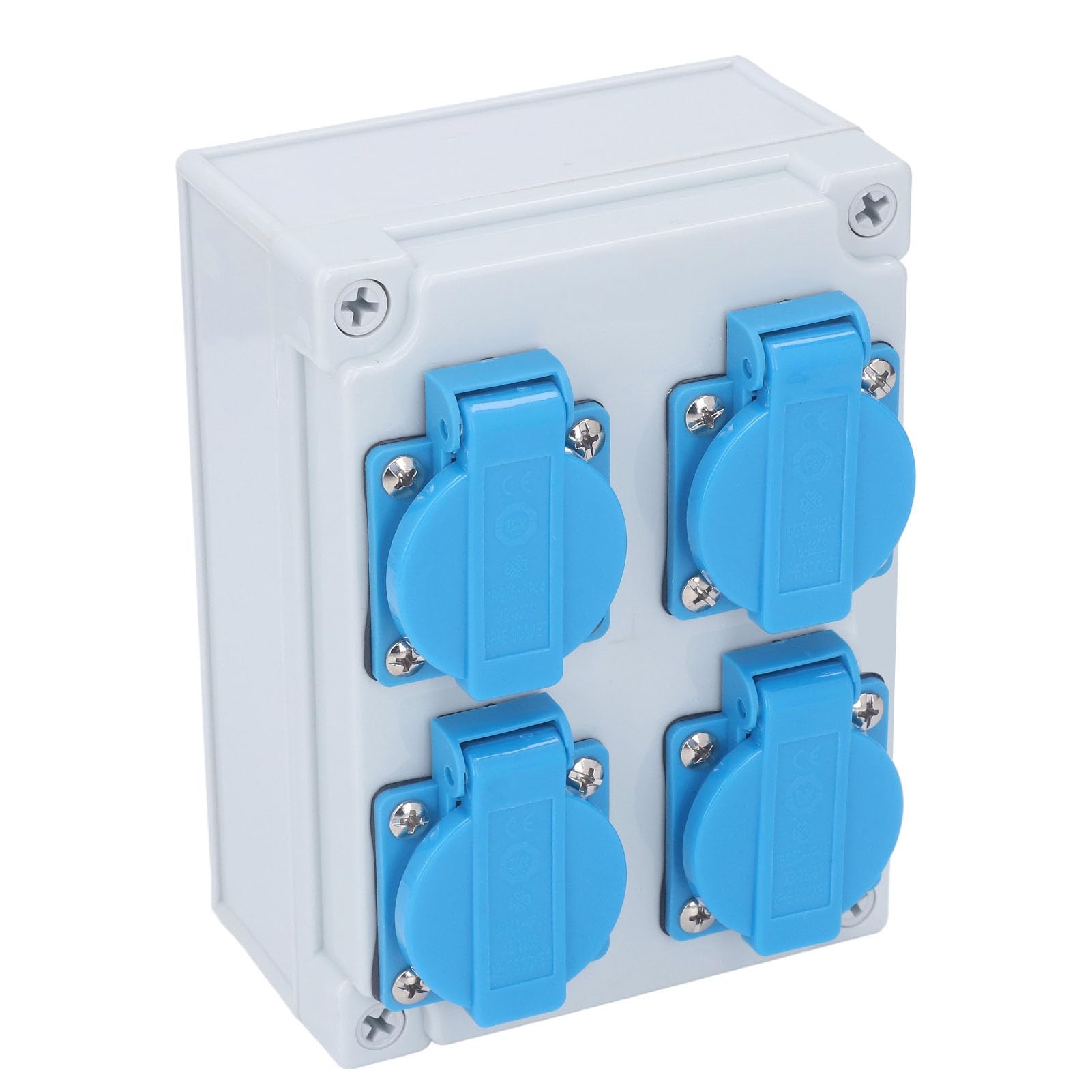 Prise Murale Européenne 4P IP44 étanche, 250V 16A