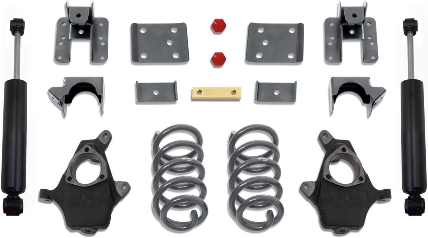 MaxTrac K331346-8 Lowering Kit 4 in. Front Drop 6 in. Rear Drop Incl. Front Spindles/Coils/5-6 in. Adjustable Rear Flip Kit/MaxTrac Shocks Lowering Kit