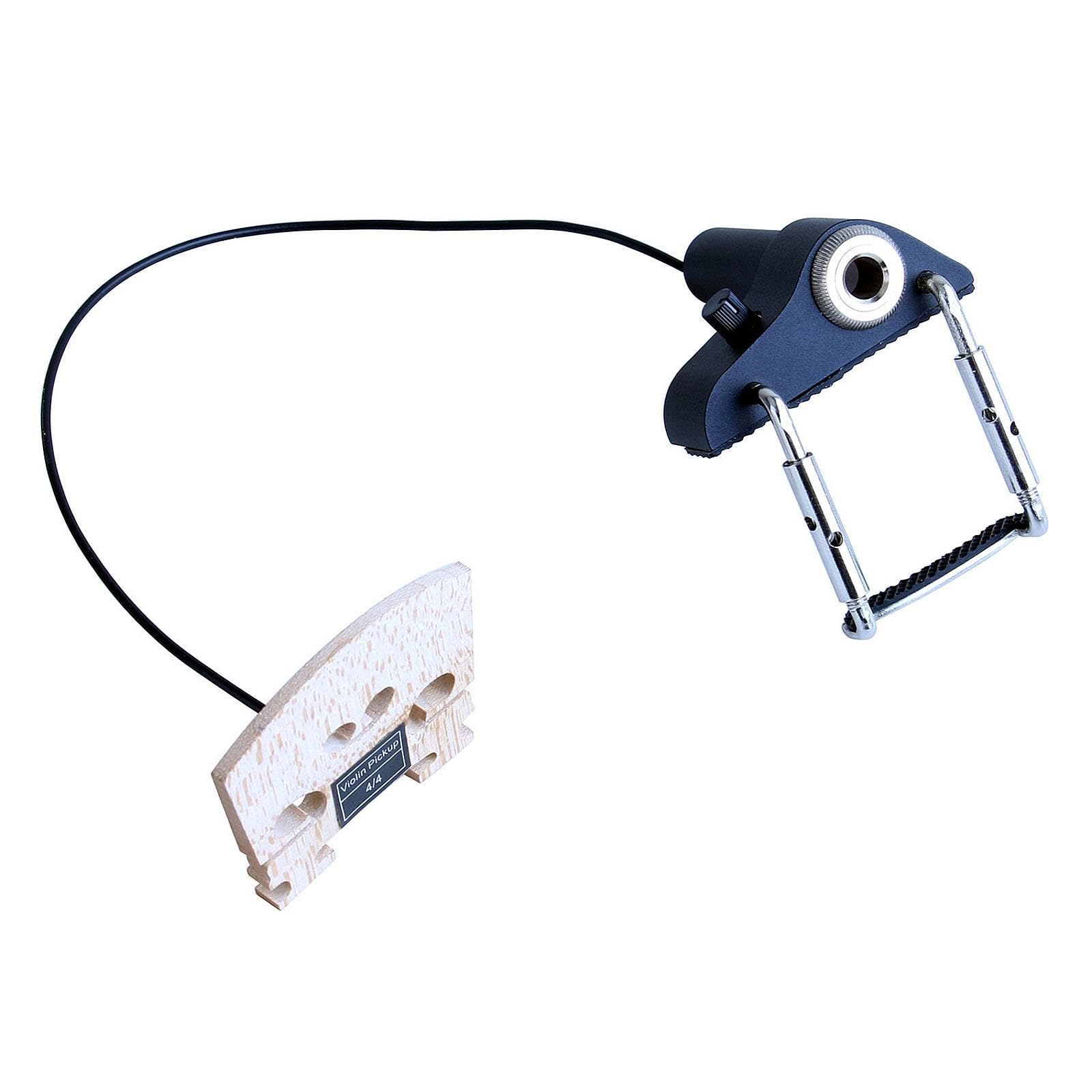 MagiDeal Pickup per violino, pickup per microfono a contatto piezoelettrico passivo, controllo del volume per banjo per chitarra