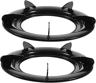 SHINEOFI 2Piezas Soporte Gas de Estable y Duradero Instalación Suministro de Cocina Práctico Color Negro