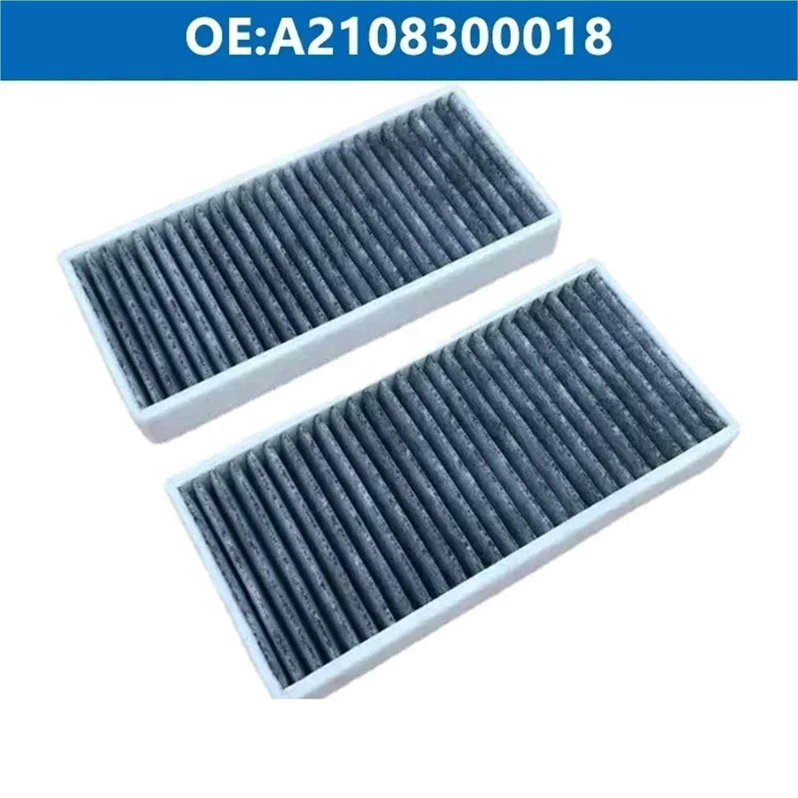 LUTFI Auto Filtro Aire 2 Piezas acondicionador de Cabina luz A2108300018 para W210 W220 E200 E220 CDI E240 E250 S280 S320 S350 Carbono