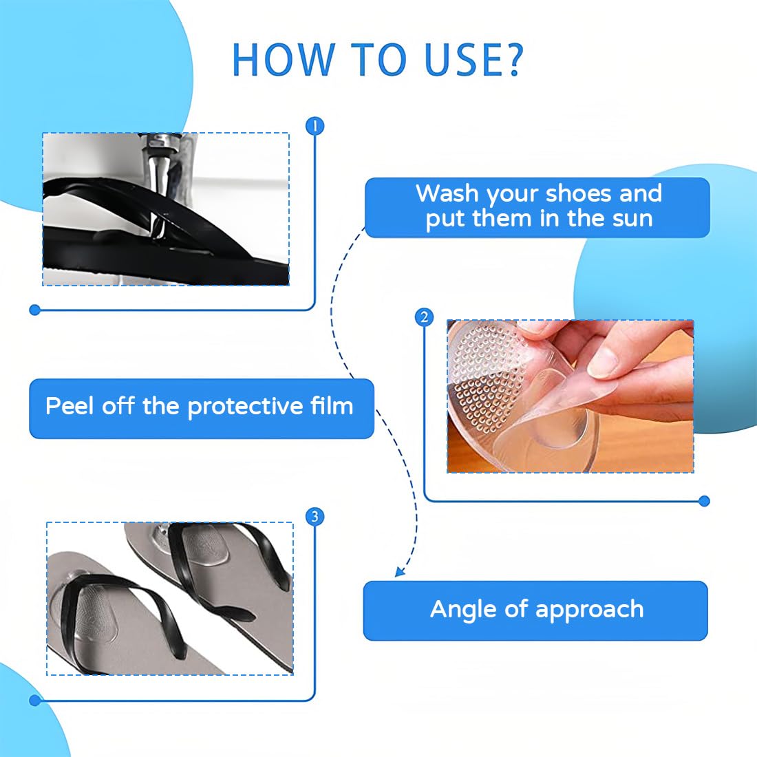 4 Pares de Almohadilla para Sandalia, Protector de Dedos de Silicona Transparente Separador de Dedos de Sandalia para Chanclas, Unisex