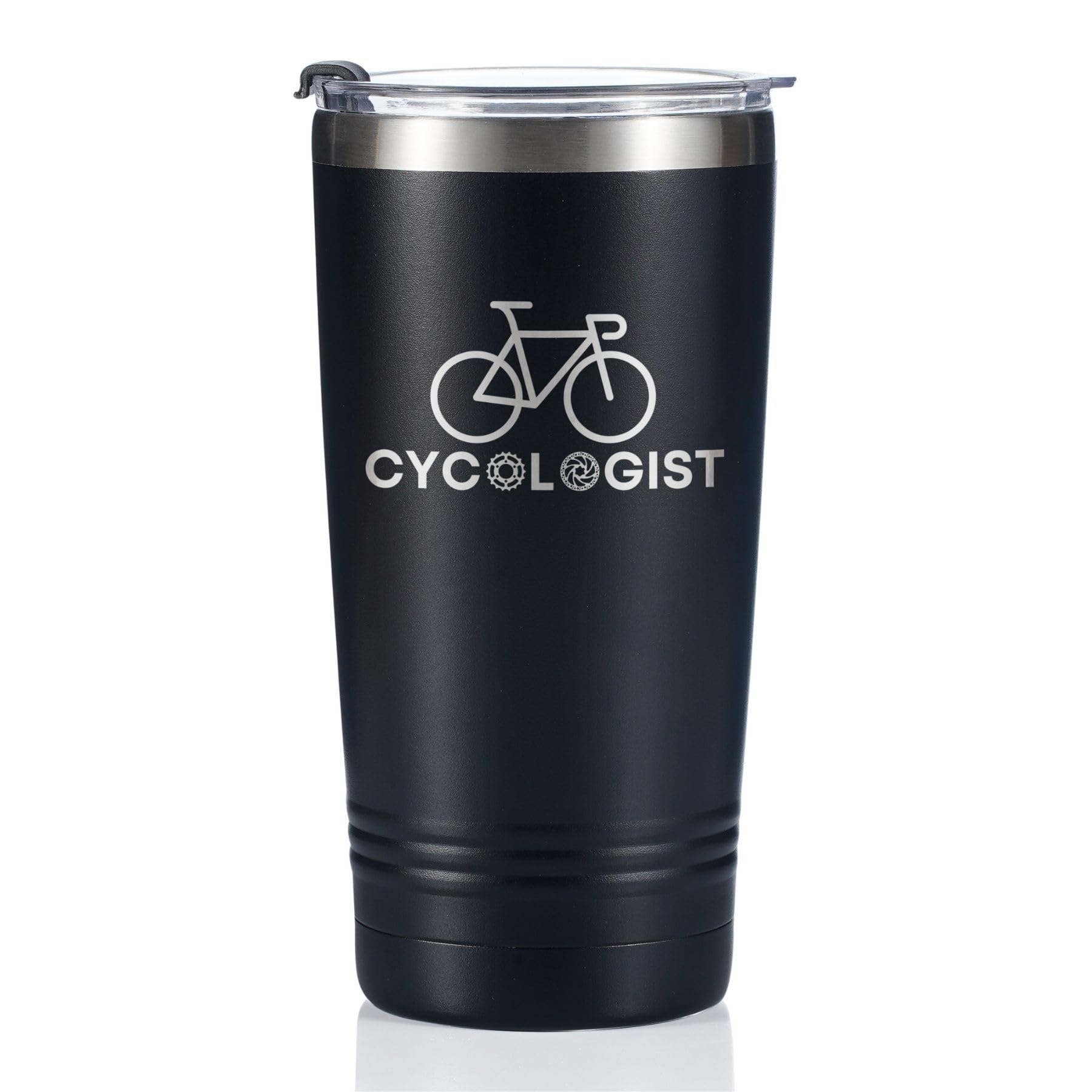 Onebttl Biker Cyclist Gifts for Men, Tumbler Travel Coffee Mug, Bicycle Enthusiasts, Roadbike MTB, Boyfriend Husband Dad Father's Day, Stainless Steel Insulated 20oz/590ml - Cycologist