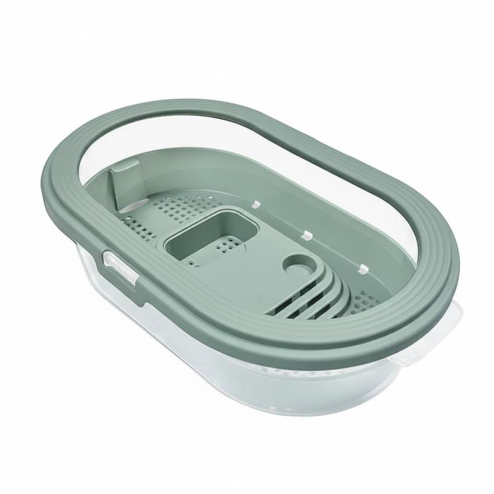 Hábitat para Reptiles con Tanque Acuario para Tortugas Caja de Cría y de Diseño Transparente de Plástico Apto para el Cuidado de Mascotas Acuáticas en el Hogar, XL XL