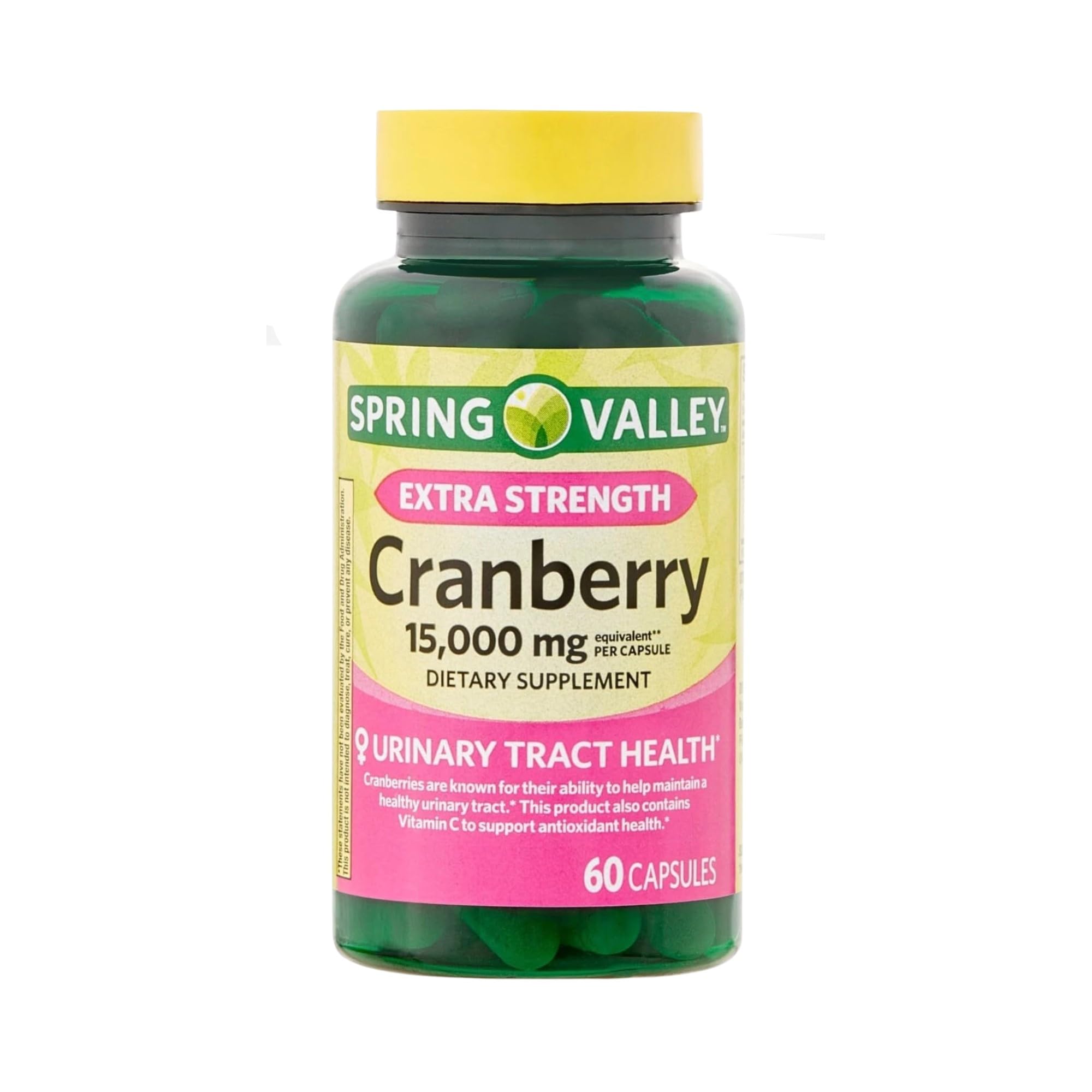 Extra Strength Cranberry 15,000mg, 60 Capsules - Dietary Supplement (Pack of 1)