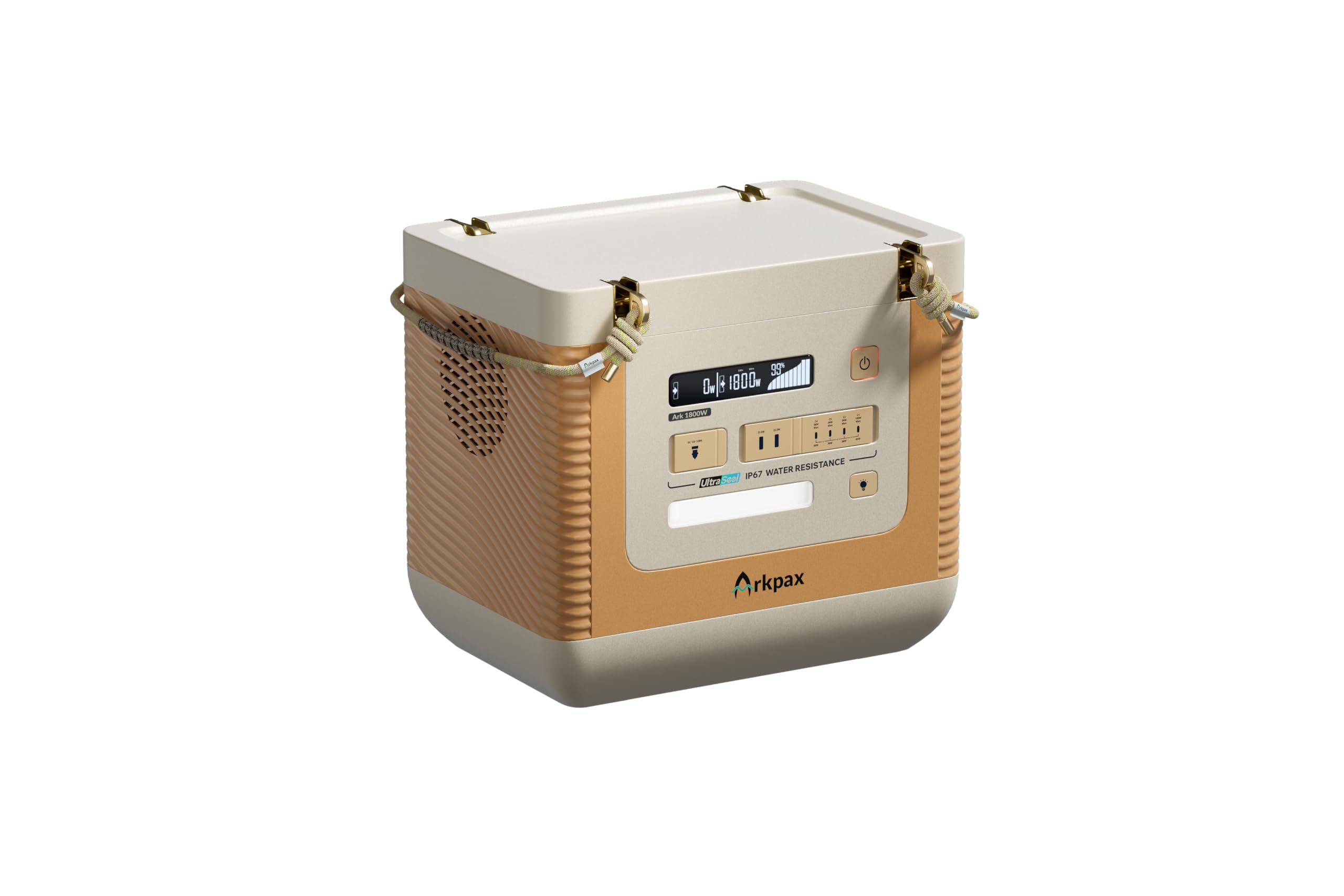 Station électrique Portable 1800W - Générateur Solaire 1500Wh - IP67 Étanche & UPS 20ms - Recharge Rapide en 2h (Solaire/Prise/Voiture) - Pour Camping, VR, Pannes de Courant, Sports Nautiques & Urgenc