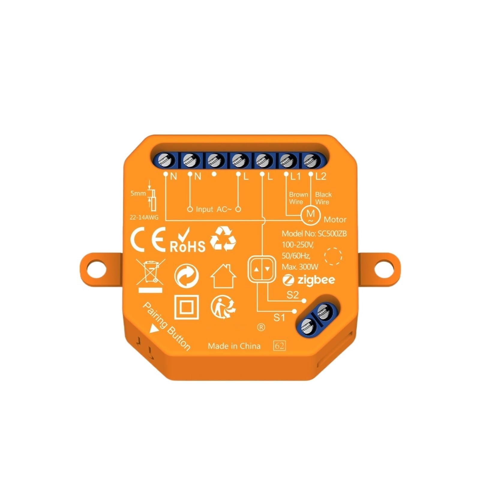Module de rideau ZigBee avec contrôle précis du pourcentage d'ouverture