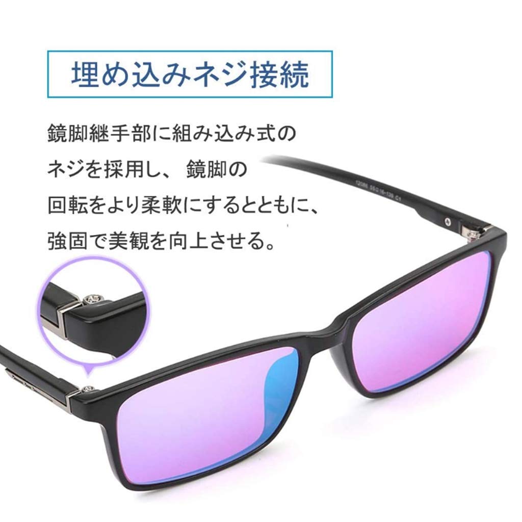 Amazon.co.jp: 色弱メガネ 色覚補助メガネ [色盲 めがね] 赤と緑の色覚