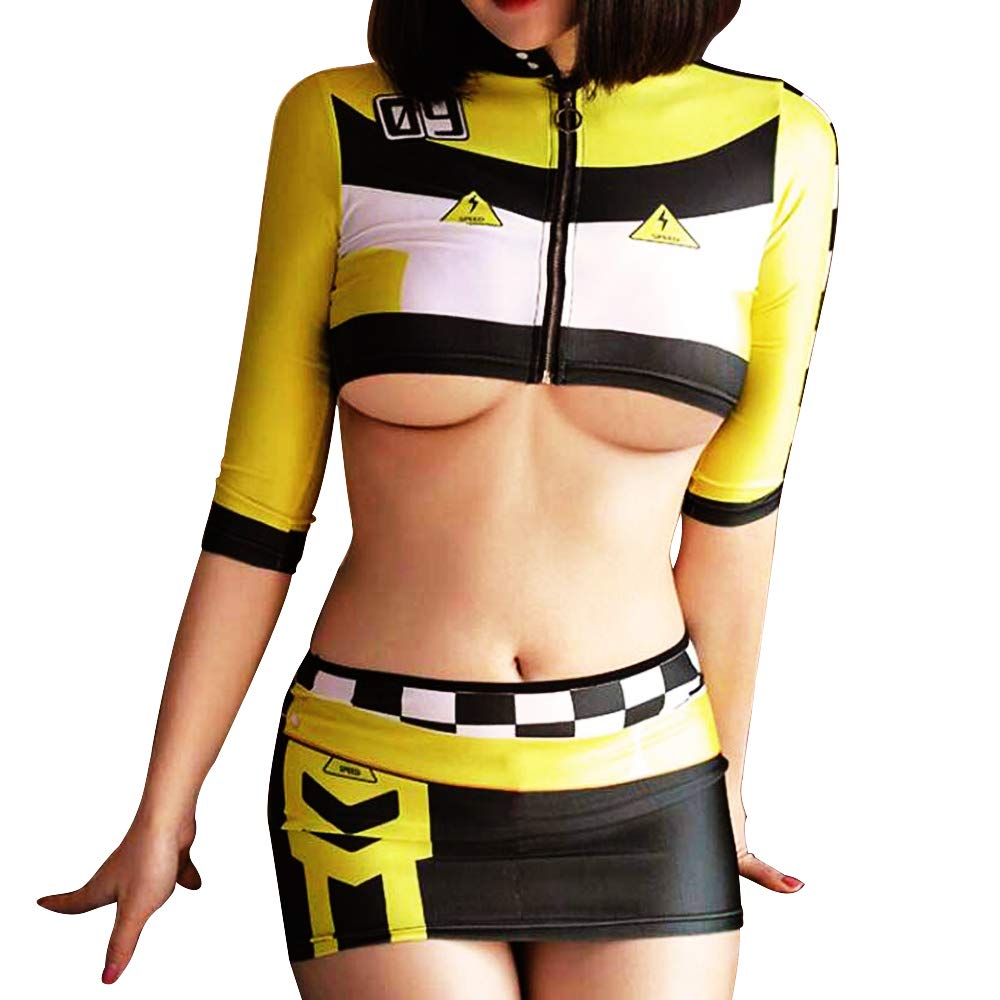 Amazon.co.jp: YM SHOP レースクイーン コスプレ 衣装 セクシー