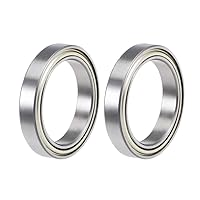 Vista 9 de uxcell 6702ZZ Rodamientos rígidos de bolas Z2 0.591 in x 0.827 in x 0.157 in doble blindado acero cromado 2 piezas