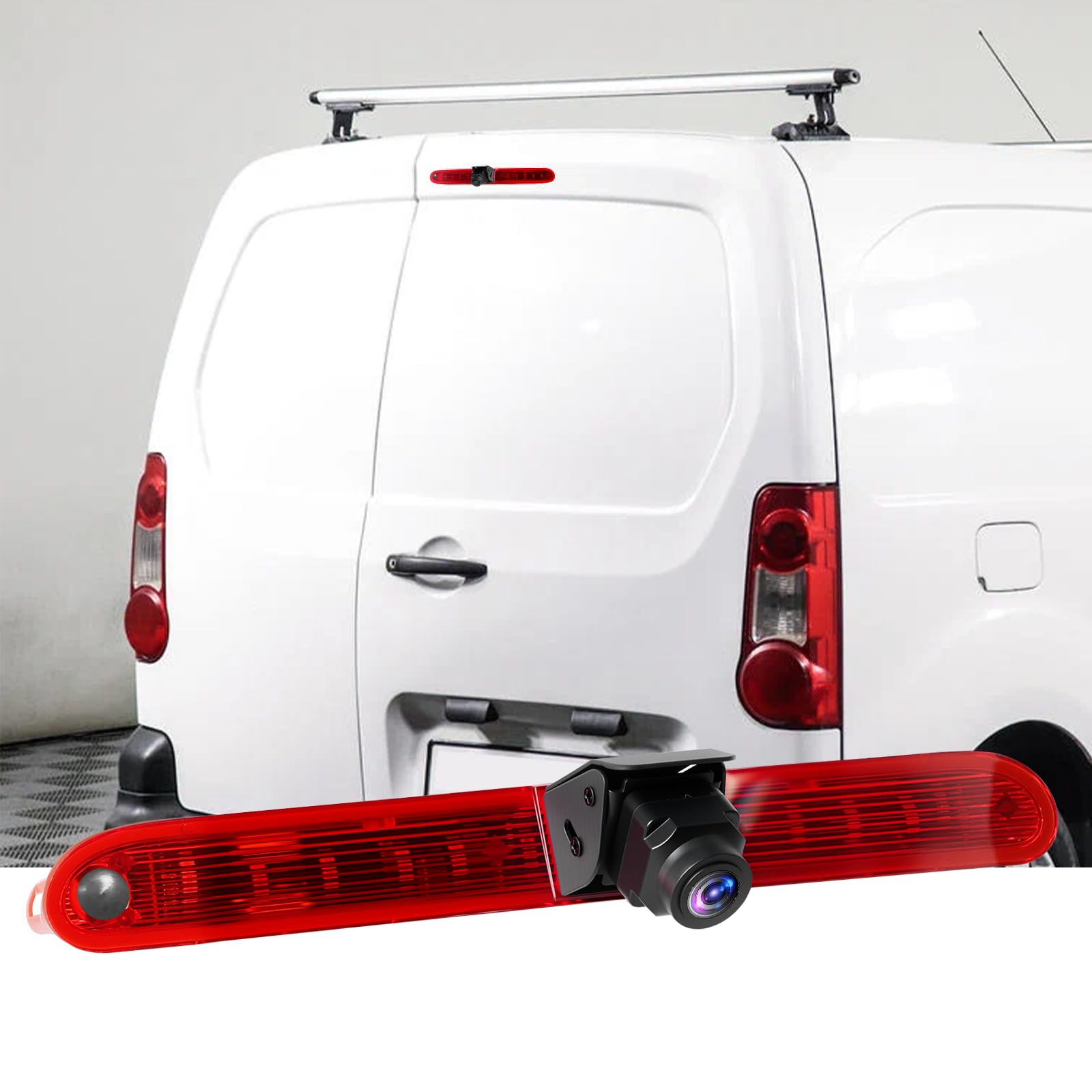Telecamera retromarcia IP67 impermeabile Visione notturna 12V | Custodia in metallo IP67 impermeabile Visione notturna 12V Installazione semplice, immagine chiara per Peugeot Partner