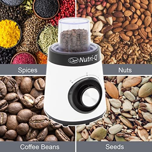 Quest Nutri-Q 34790 Blender & Grinder / 1.5L Blender Jug / 2 Speed Settings / Dishwasher Safe Parts / Safety Locking System / Makes Healthy Smoothies & Shakes / BPA Free / 500W