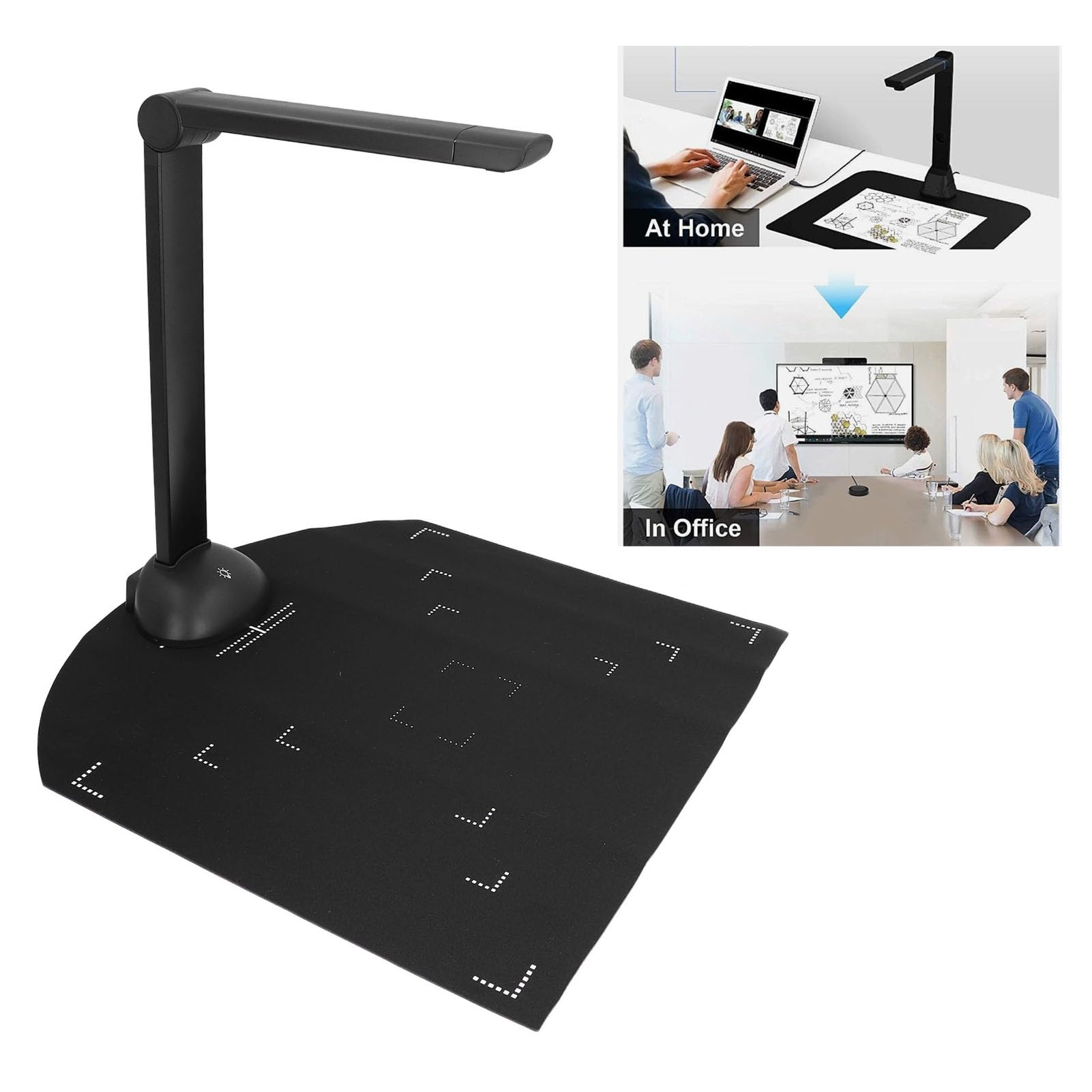 File Scanning Camera, 2 LED Fill Lights HD Document Scanner 24 Bits Image Color USB Interface for Book for Company