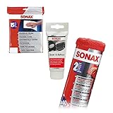 1x 75ml SONAX CHROM- & ALUPASTE + POLIERVLIESTÜCHER + 2x MICORFASERTÜCHER AUSSEN