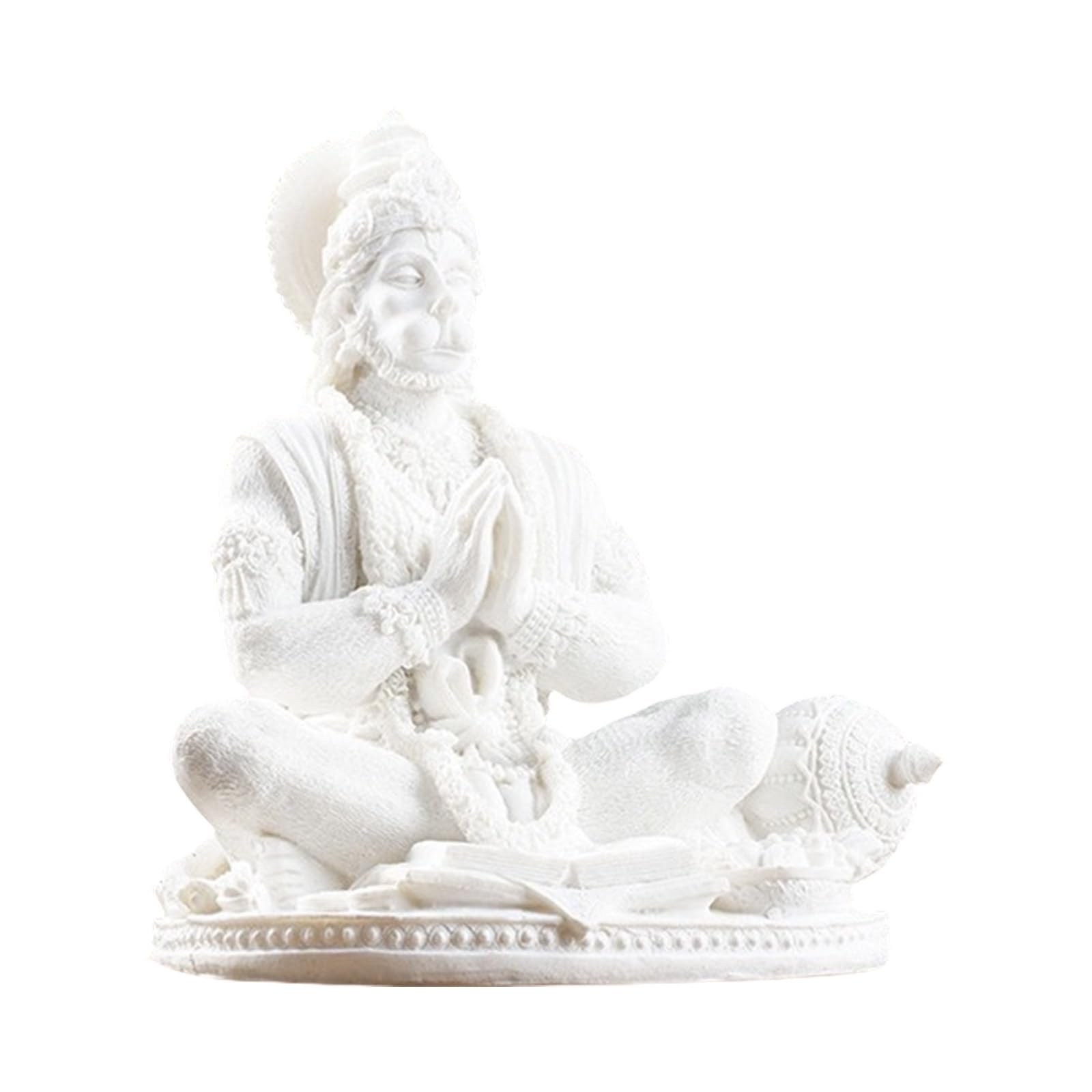 Fahoujs Resins Hanuman Figurine Hindu Monkey God Of Strength Buddhas Statues Sculpture Desktop Decors For Home And Office Hanuman Statue
