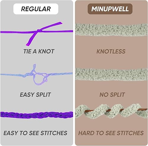 Miniatura 6 de Paquete de 6 hilos de felpilla gruesa jumbo  1530 (54 onzas) 184 yardas (551.2 ft), hilo grueso para tejer a mano, cojines, cama de mascotas, suave