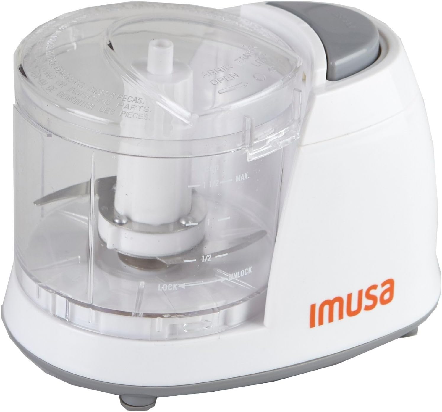 IMUSA 1.5-Cup Electric Mini Food Chopper – Compact & White