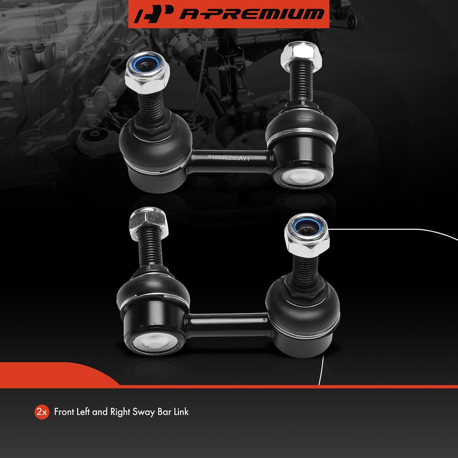 A-Premium 2 x Front Sway Bar Links Stabilizer Bar Links, Compatible with Nissan Titan XD 2016-2023