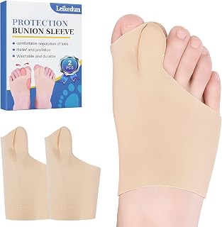 Leikedun 2 PCS Corrector Hallux Valgus, Separador de juanetes del pie Protector de juanete Alivio del Dolor y Alineación del Dedo Gordo, Talla Universal para Hombres y Mujeres