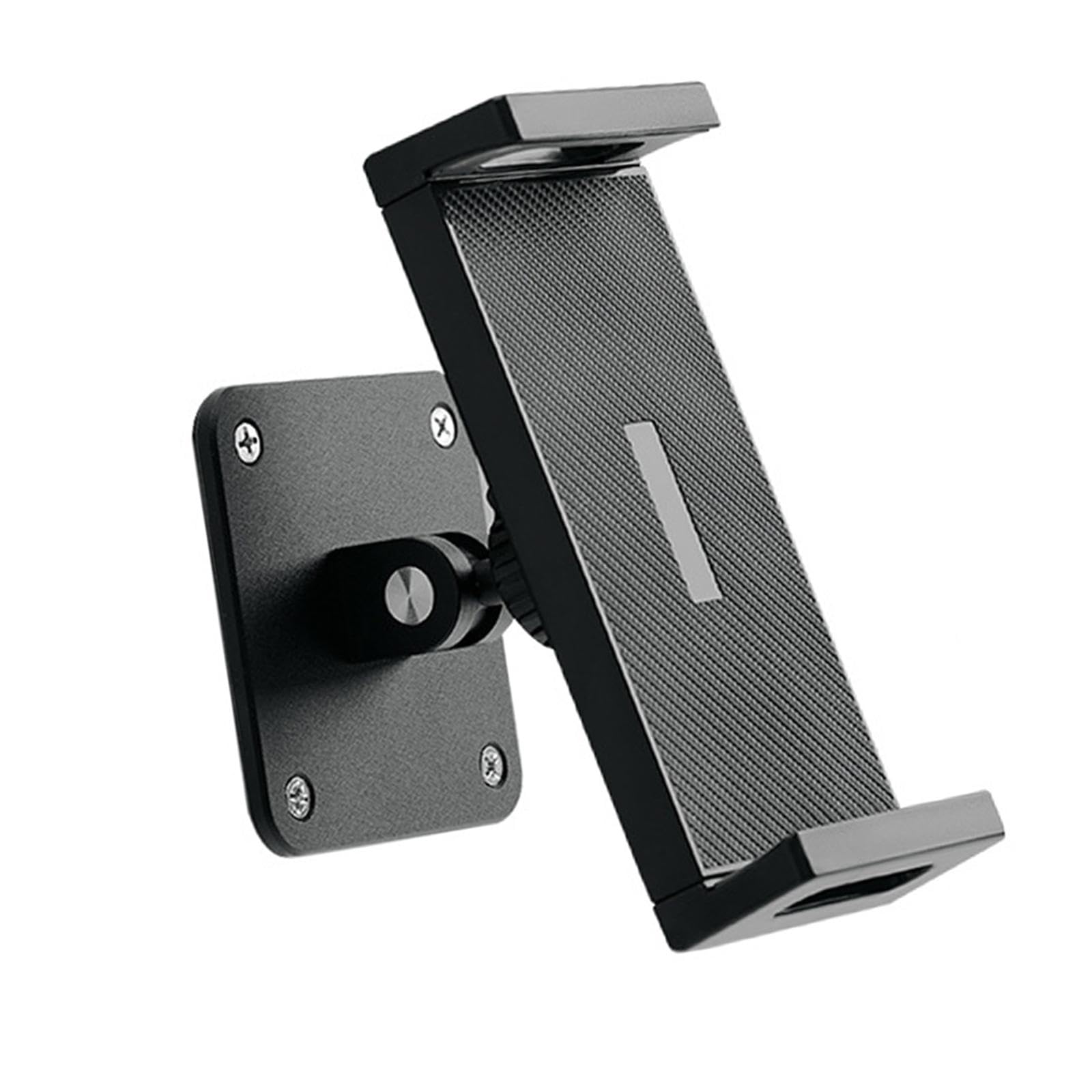 Soporte de Pared Universal para Dispositivos Móviles Estructura Ajustable 360 Grados en Aleación de Aluminio Instalación Atornillada Segura Adecuado P, Desplegado 7cm