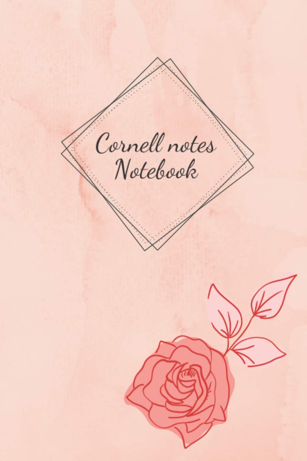 Cornell system notes Pink Peony Notebook: 150 pages Professionals and Students, Teachers and Writers size 6x9