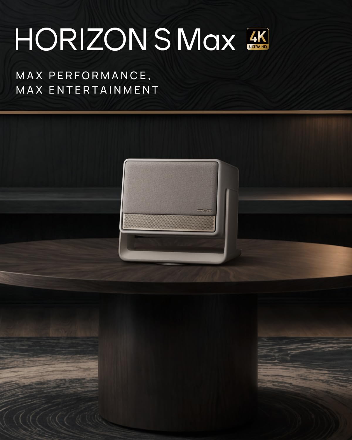 XGIMI HORIZON S Max proiettore 4K, IMAX Enhanced, Dolby Vision, 3100 lumen ISO, 110% BT.2020, supporto flessibile integrato, adattamento intelligente dello schermo, 2 x 12W Harman Kardon