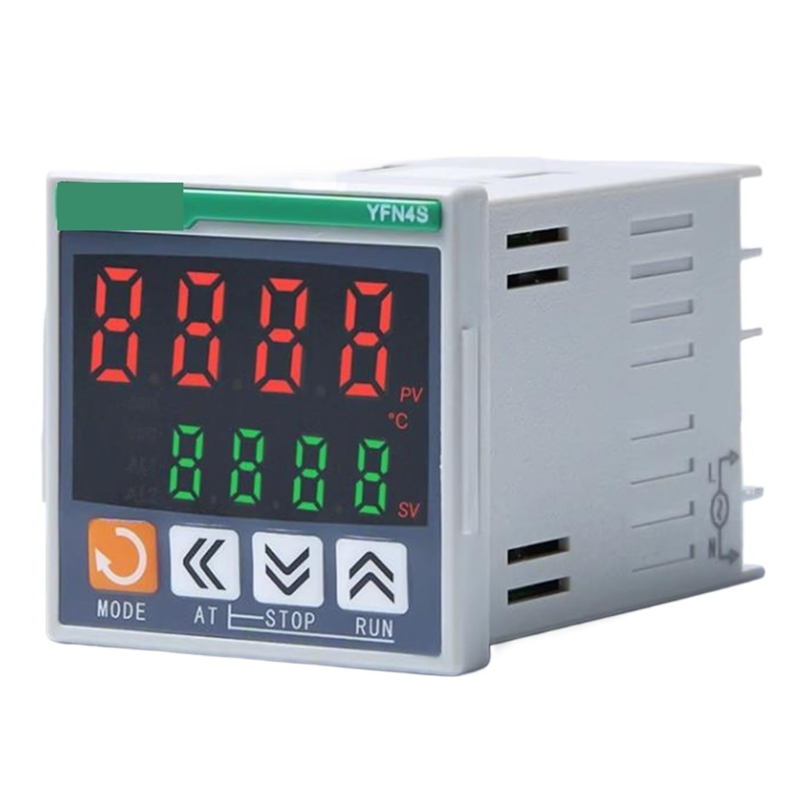 1 controlador de temperatura PID de precisión de 48 x 48 mm, termopar E/K/J/L/T/R/S/PT100/Cu50, relé SSR salida RS485 (salida de relé-RS485)