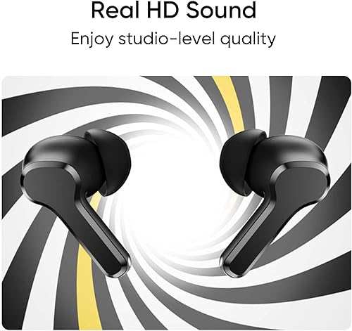 Miniatura 3 de realme TechLife Buds T100 Auriculares intrauditivos Bluetooth verdaderamente inalámbricos con micrófono, AI ENC para llamadas, Google Fast Pair, 28