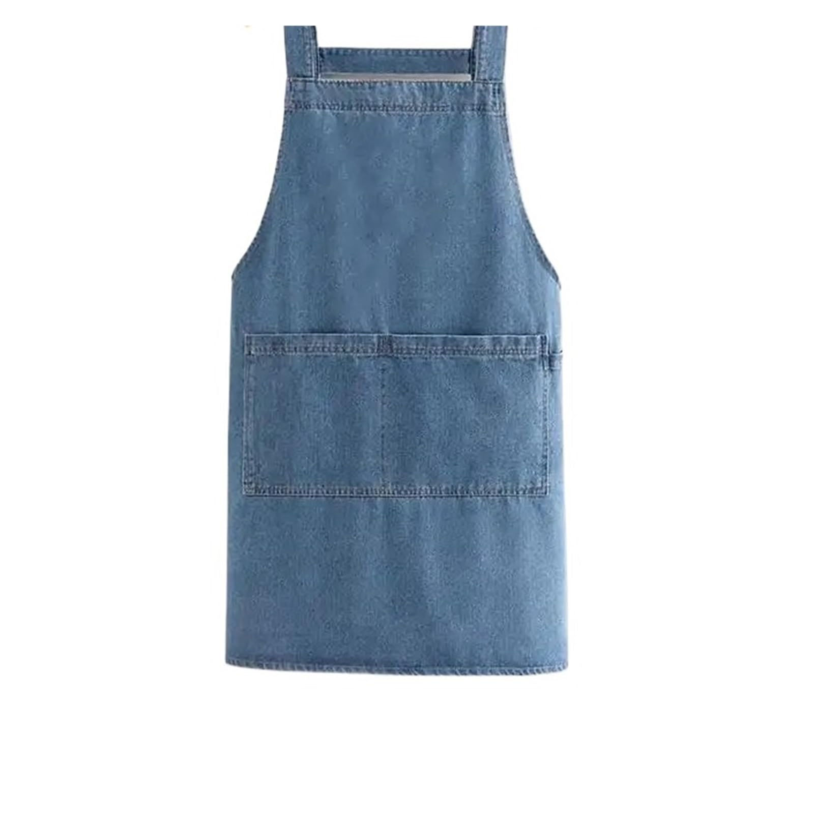Delantal vaquero: lona de algodón resistente, cintura ajustable con pechera, perfecto for cocinar en la cocina