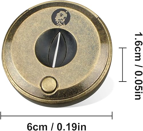 Miniatura 8 de Juego de cortador de puros y encendedor de cigarros, hoja de afilado grabada, encendedor de guillotina de puros, con soporte, resistente al viento,