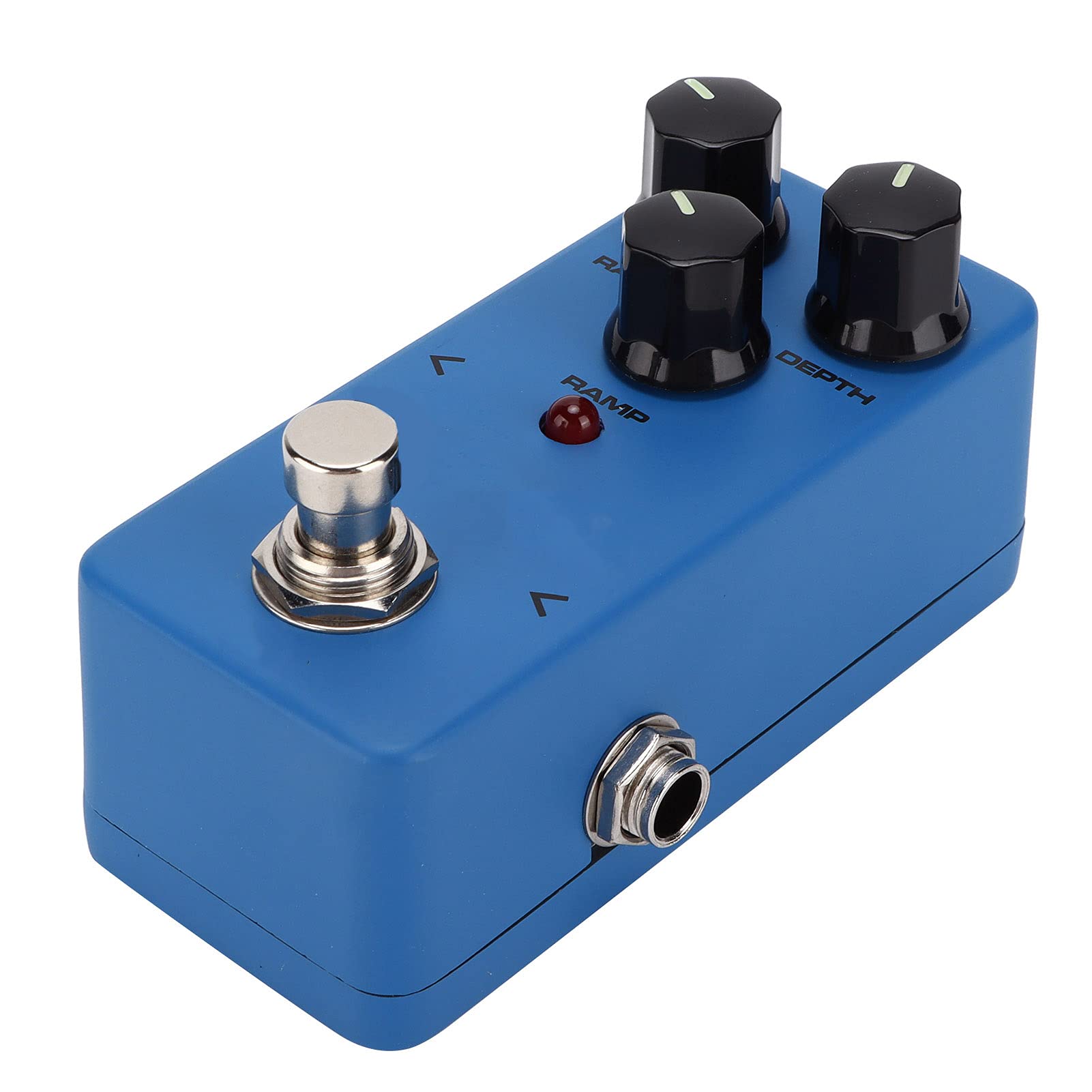 Pedale Effetto per Chitarra Mini Vibrato Compatto per Appassionati di Chitarra Elettrica Lega di Alluminio Blu