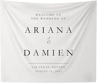 Personalized Fabric Wedding Welcome Sign, Custom Linen Banner for Ceremony Aisle or Arch Decor, Boho Style Hanging Sign for Bride and Groom, Rustic Wedding Decoration Display