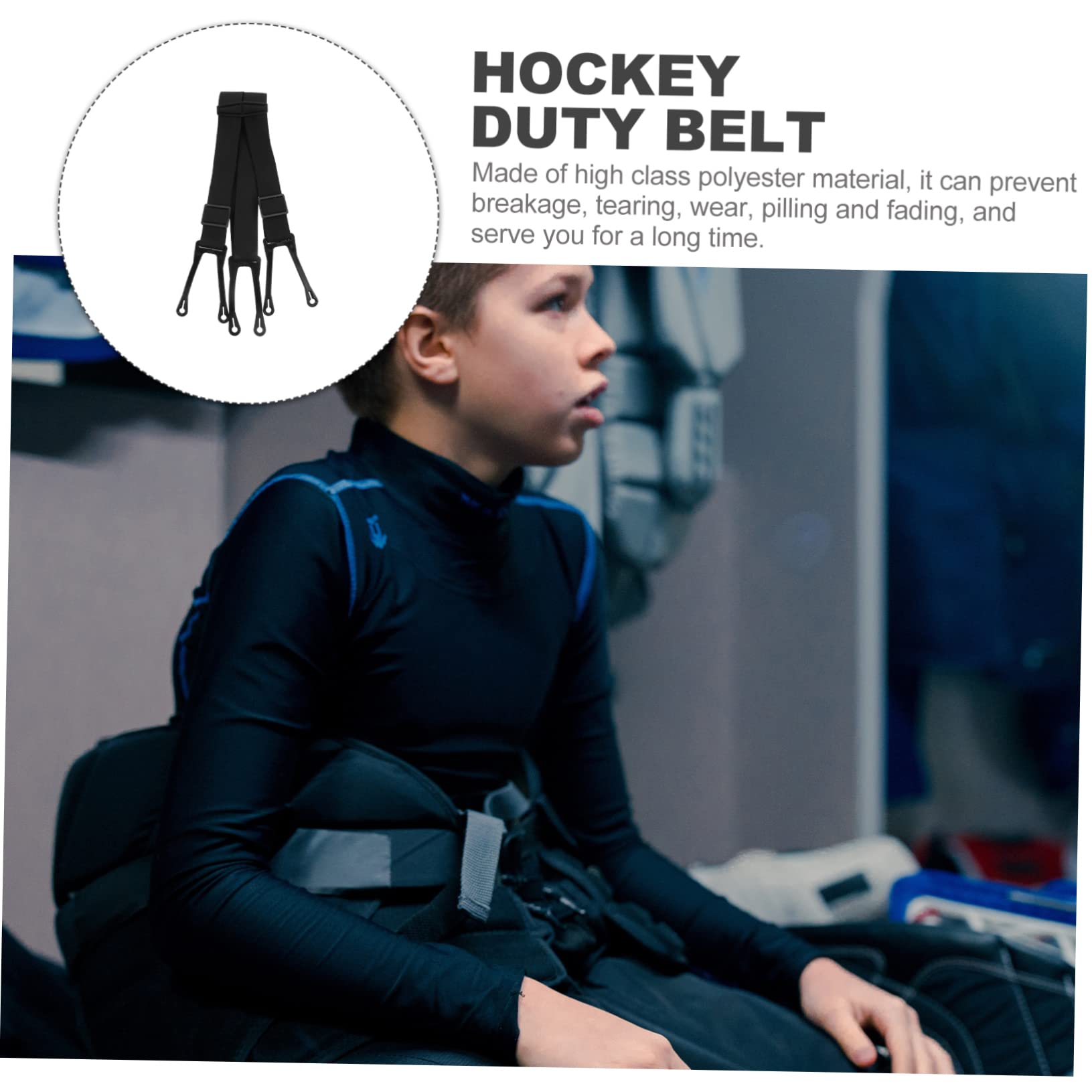 Ipetboom Hockey Duty Suspenders for Ice Sports Skid Design for Optimal Comfort Stability for Training Competition Lightweight Portable Sports Accessory