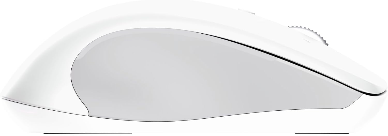 Trust Ferro Ratón Inalámbrico con Desplazamiento Rápido y Horizontal, Bluetooth + 2.4GHz, Mouse Silencioso Multidispositivo, 65% Plástico Reciclado, PC Ordenador Portátil Mac, Blanco 13
