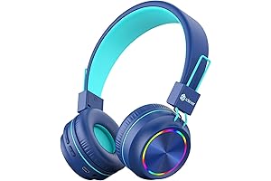 iClever Kids Bluetooth Light-Up Headphones