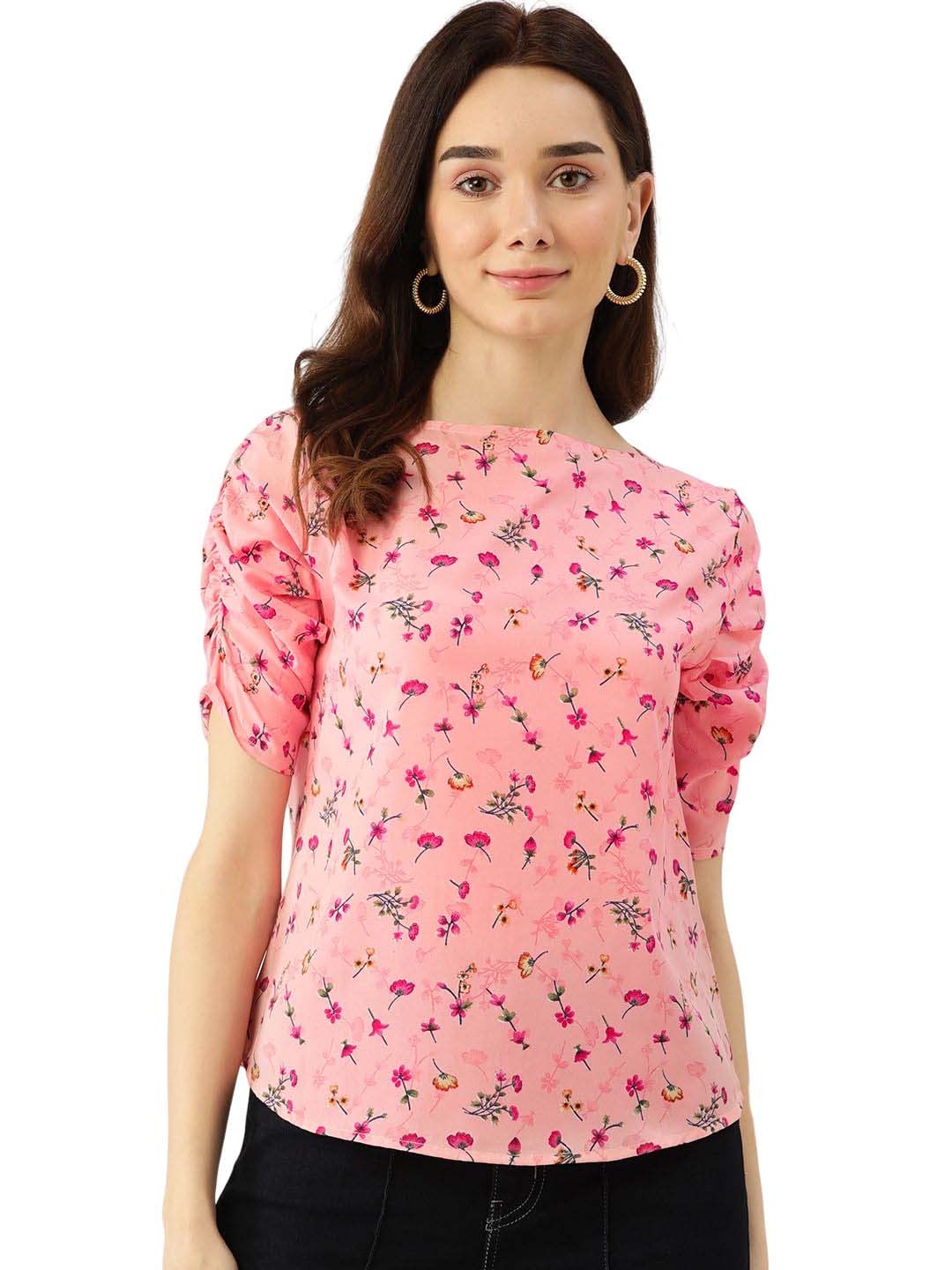 Quinoa Women's Pink Floral Top-image-25