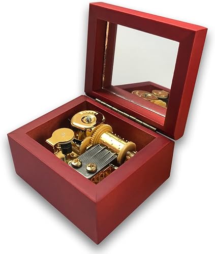 Miniatura 108 de BinkeGG Caja de música con forma de corazón hueco de madera con mecanismo musical Sankyo, melodía: Howl's M0ving Castle (Merry Go Round of Life)