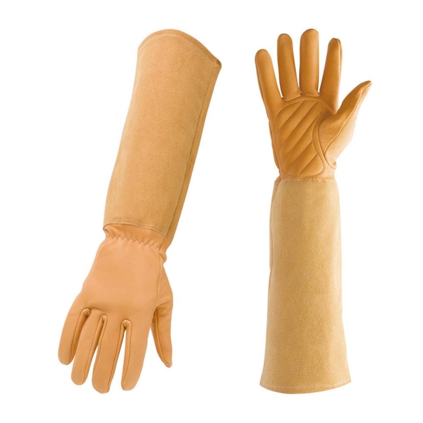 Gants De Taille Roses For Hommes Et Femmes, Longs Jardinage Résistants Aux Épines, Gant En Cuir Respirant, Meilleur Cadeau Jardin PoignéE Forte(Brown)