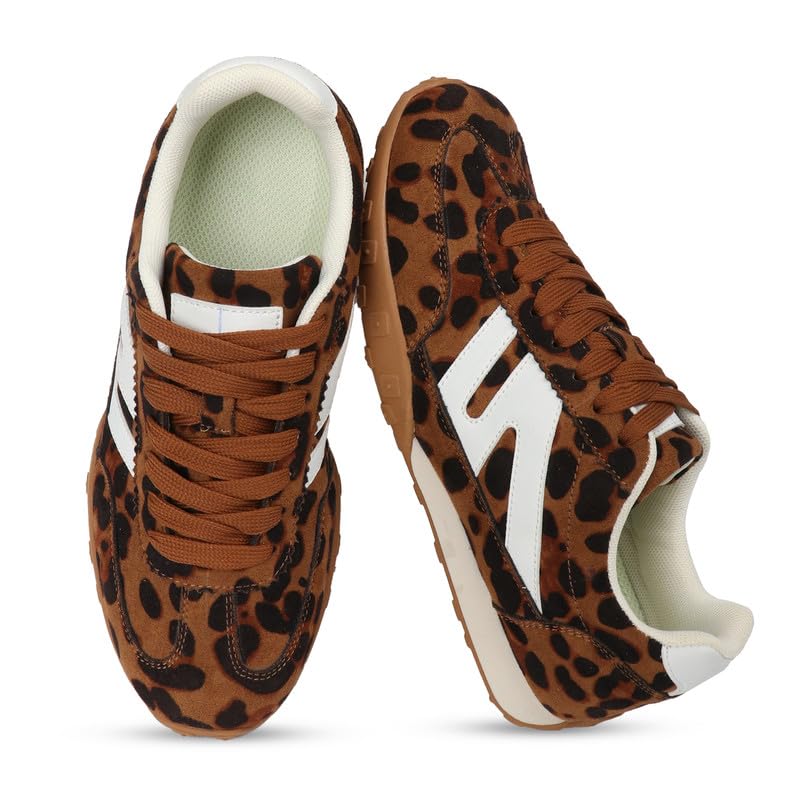 Image of Sneakers for Women Retro Fashion Trendy Sneakers with Foam Insole Casual Shoes for Walking Tennis Classic Non-Slip Comfort Shoes