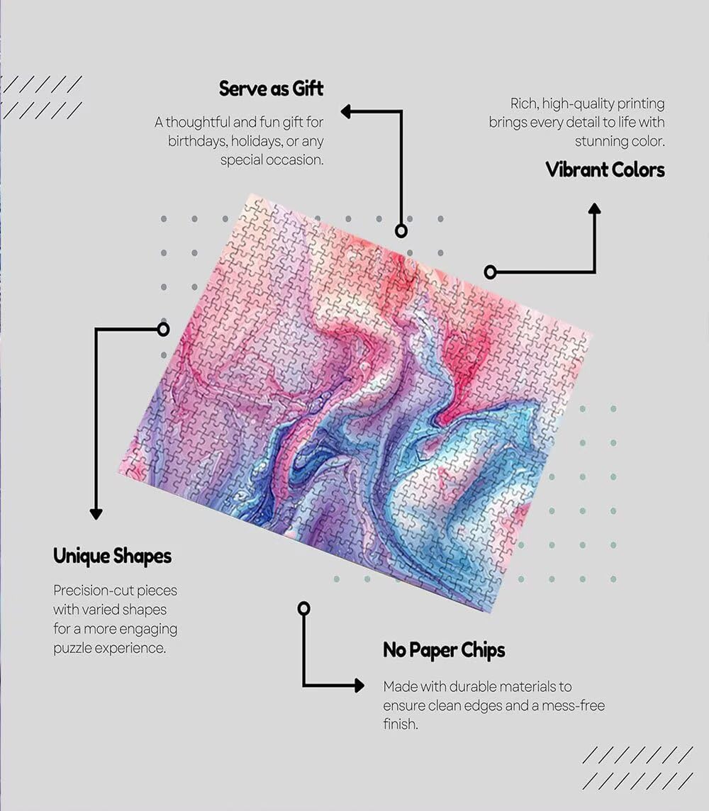 Puzzle dla dorosłych 6000, Ripple Color 6000 puzzli dla dorosłych, wymagające gry logiczne, klasyczne układanki, niemożliwe do złożenia ręcznie robione dekoracyjne, zabawne zajęcia rodzinne BXHZW080