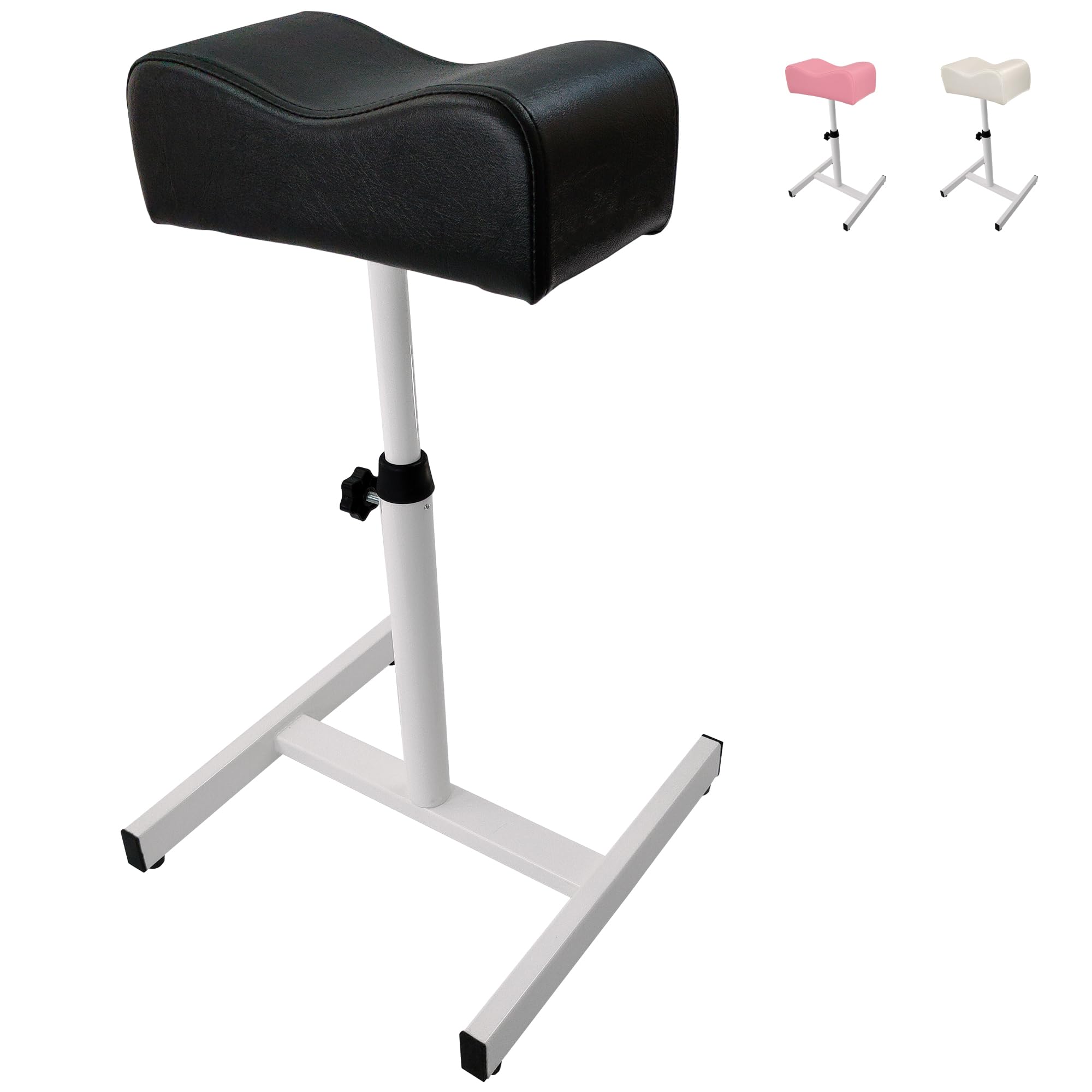 Beltom® Reposapiés Soporte Ajustable Pedicura Uñas Manicura Salon SPA Tatuaje Pierna Resto - Negro