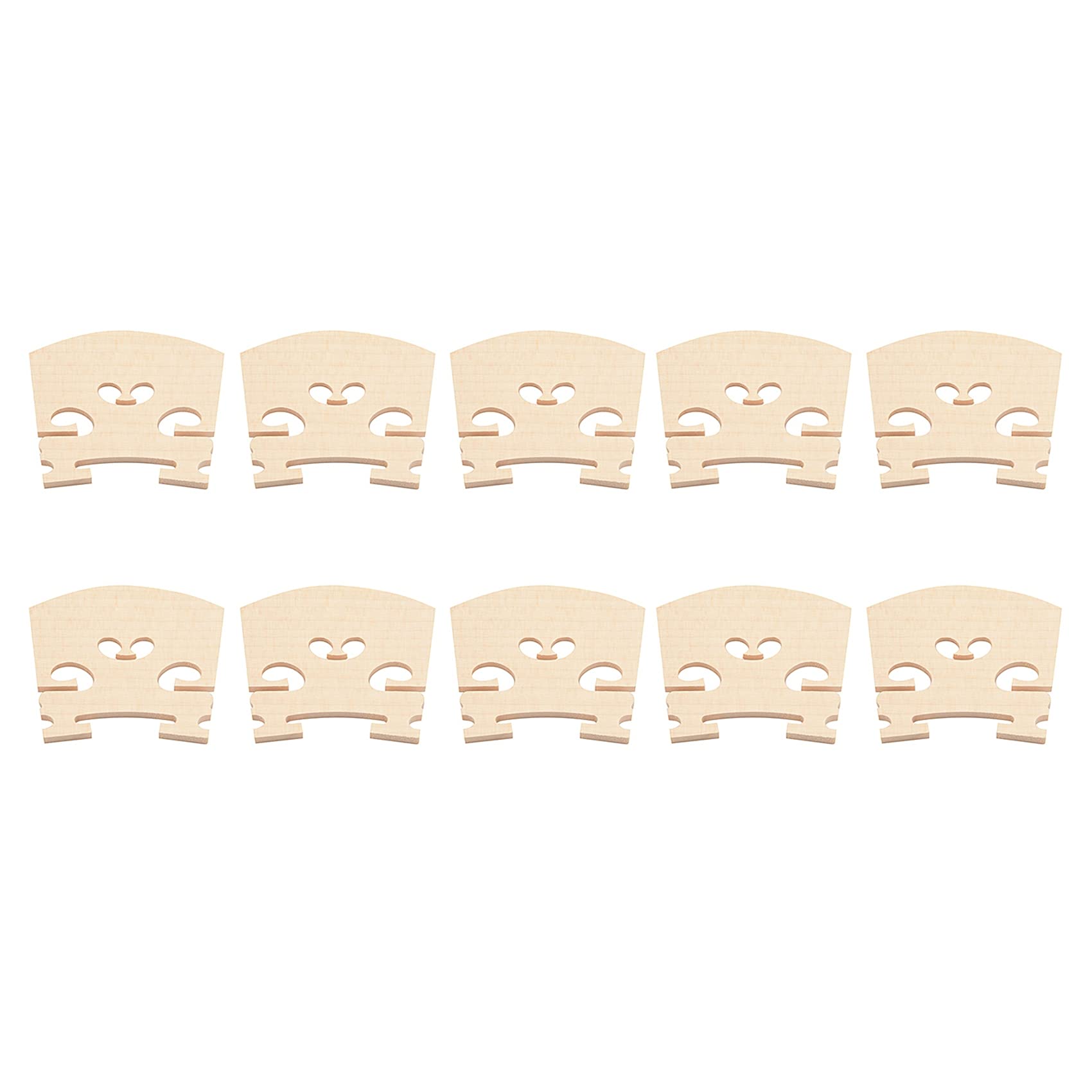 Knnuey Violin Bridge 4/​4 Maple Leaf Violin Bridge 10 Pack Violin Parts Violin Code