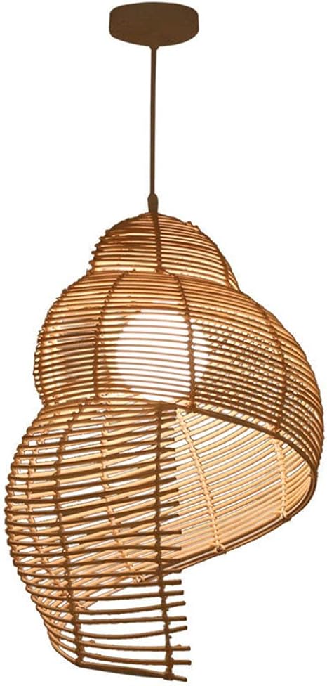 CSYSKV Handgeweven Hanglamp Van Rotan Creatieve Boerderij-hanglamp Vogelnest Lampenkap Plafond Hangende Rieten Lamp Koepelvorm Geweven Licht Hanglamp Hangverlichting Van Geweven Rotan CSYSKV