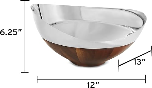 Miniatura 5 de Nambe Ensaladera MT1191, 13.66 pulgadas, aleación