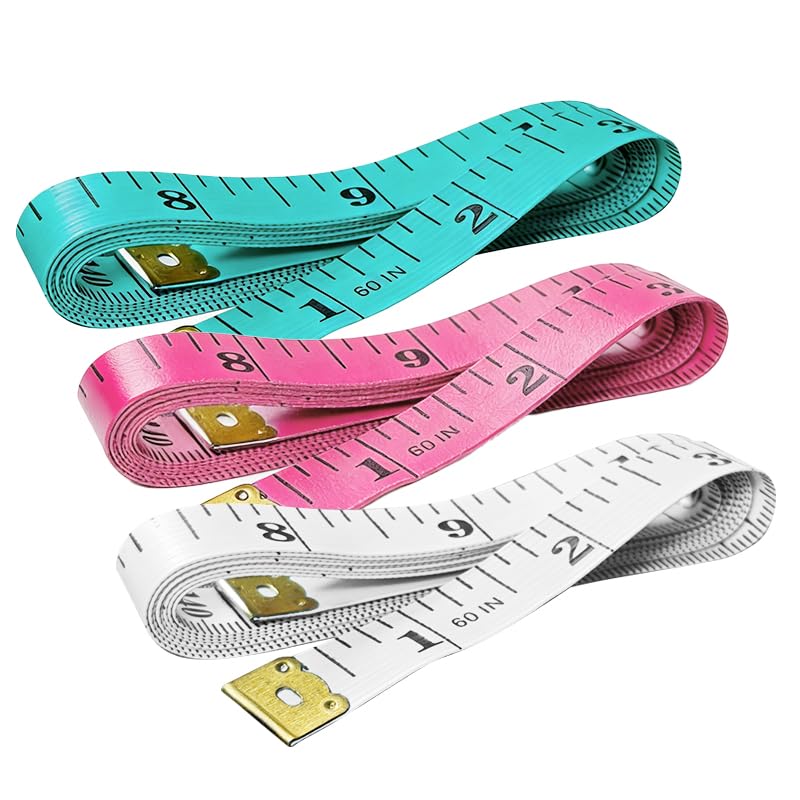 Soft Tape Measure Double Scale Standard & Metric Measurements Tape Body Sewing Flexible Tailor Craft Ruler 60 Inches