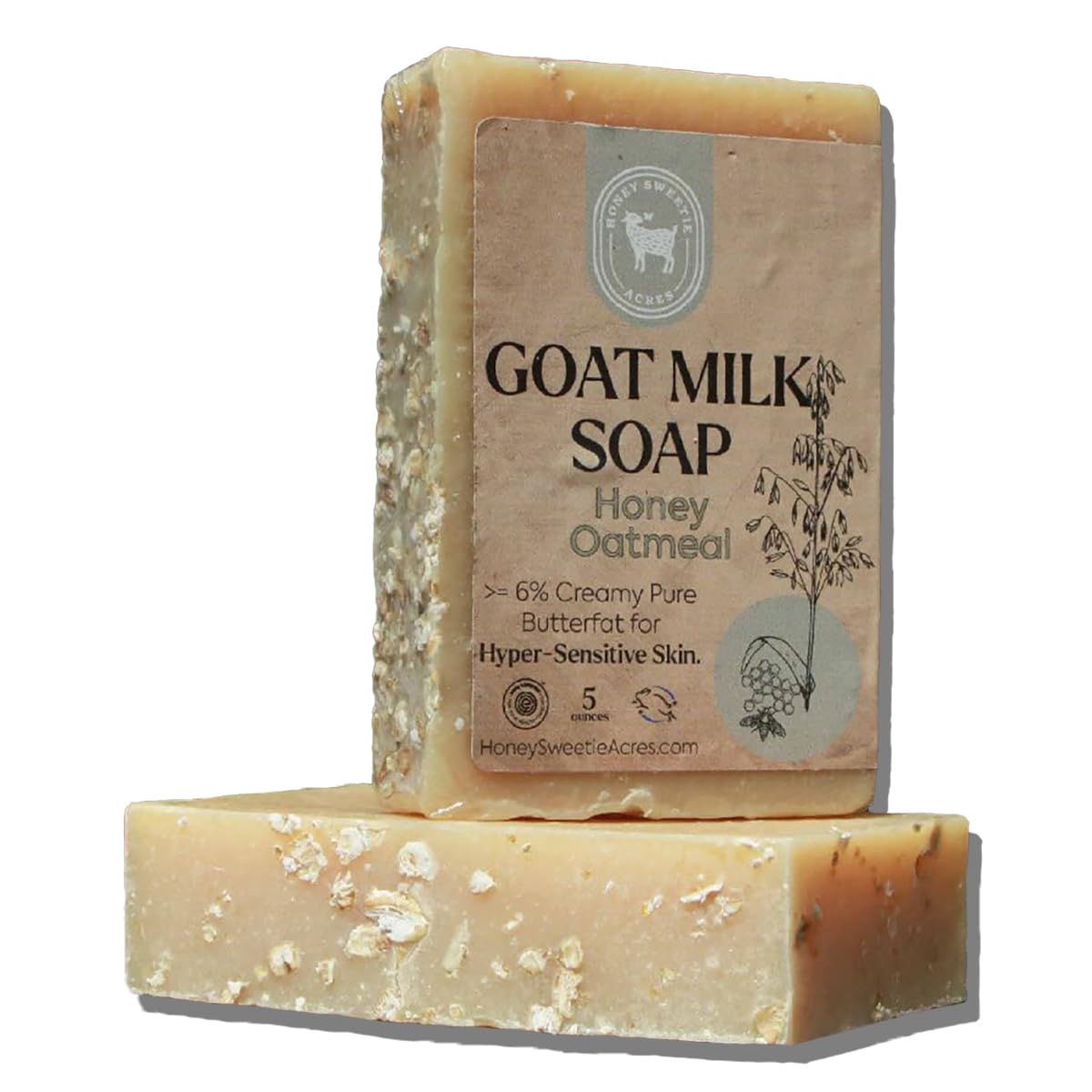 Honey Sweetie Acres Goat Milk Soap Honey Oatmeal