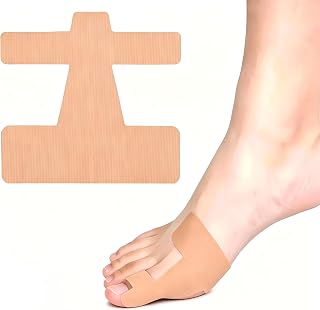 50 PCS Pre-Cut Bunion Corrector Kinesiology Tape– BreathableElastic,Latex-Free Toe Support Strips,Corrector for Men & Women Adjustable Stretch Bunion Support Tape (Skin color, 50 Pcs)