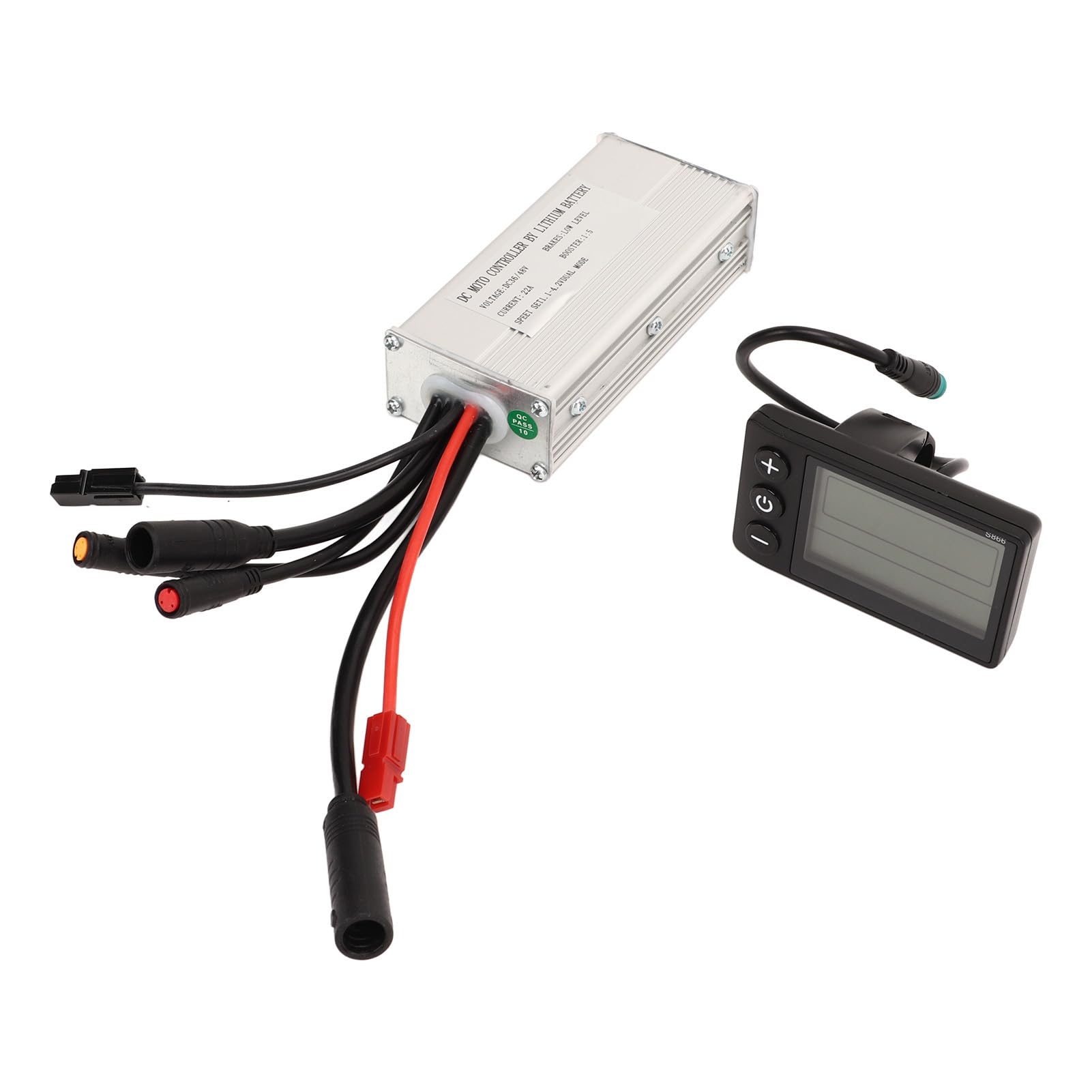 Generic Zestaw Wodoodpornego Wyświetlacza Sterownika Silnika Elektrycznego 22A do Samodzielnego Montażu Rowerów Elektrycznych i Skuterów Metal ABS